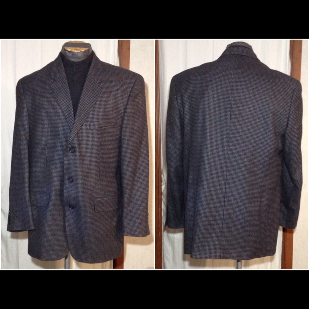 Men's Sz 44R Calvin America Lambswool Suit Jacket